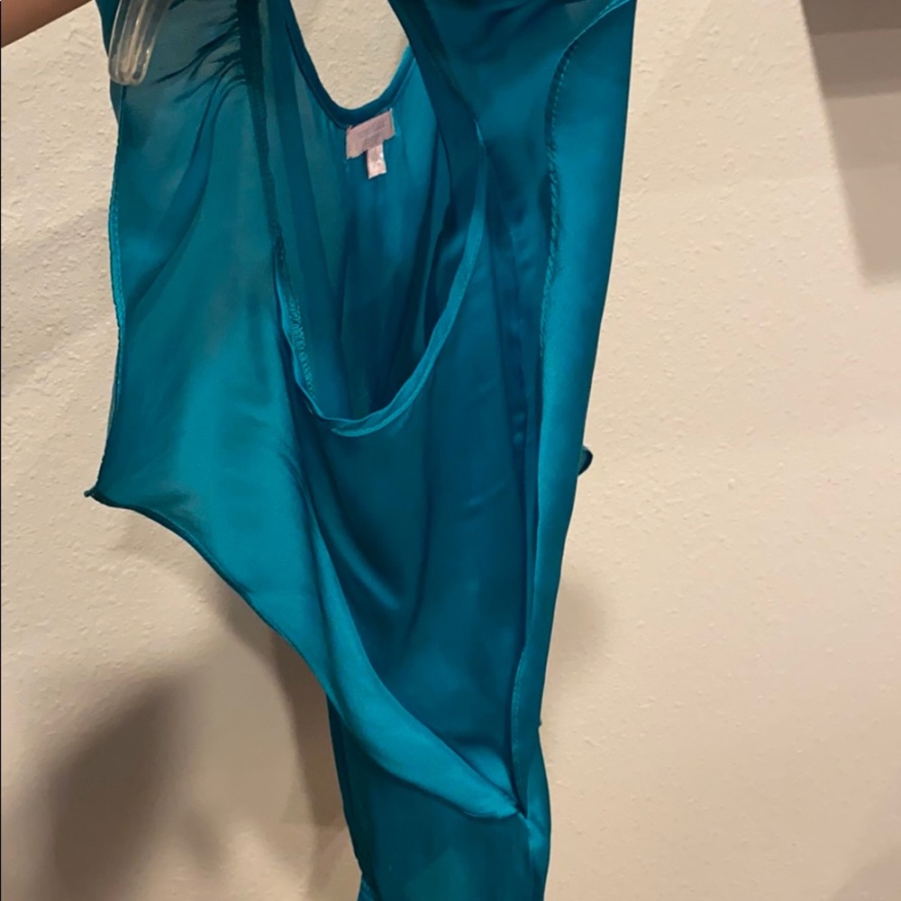 Turquoise blouse - Picture 4 of 7